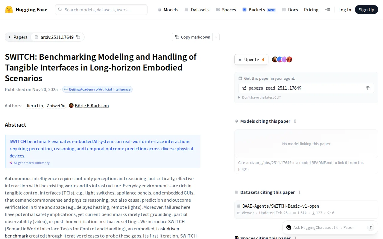 Benchmarking Tangible Interface Understanding in Long-Horizon Tasks