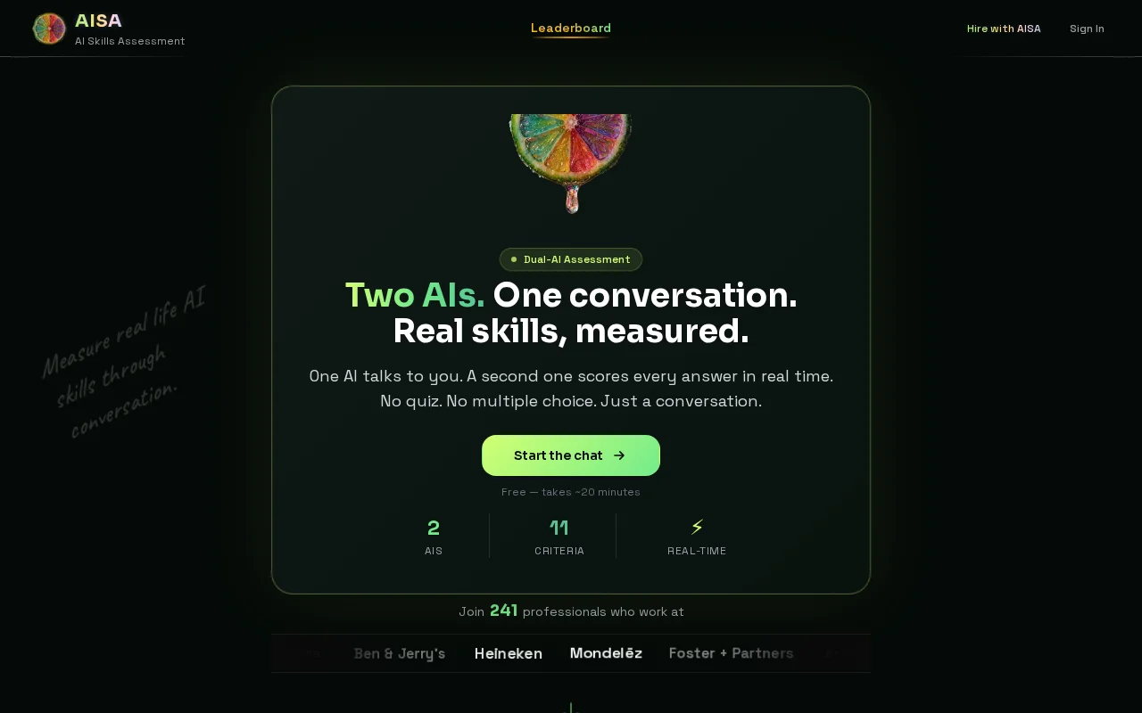 AI Skills Leaderboard. What's your score?