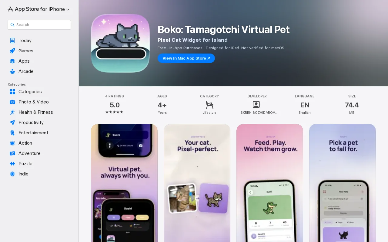 I made a Tamagotchi app that lets you add your real-life pets