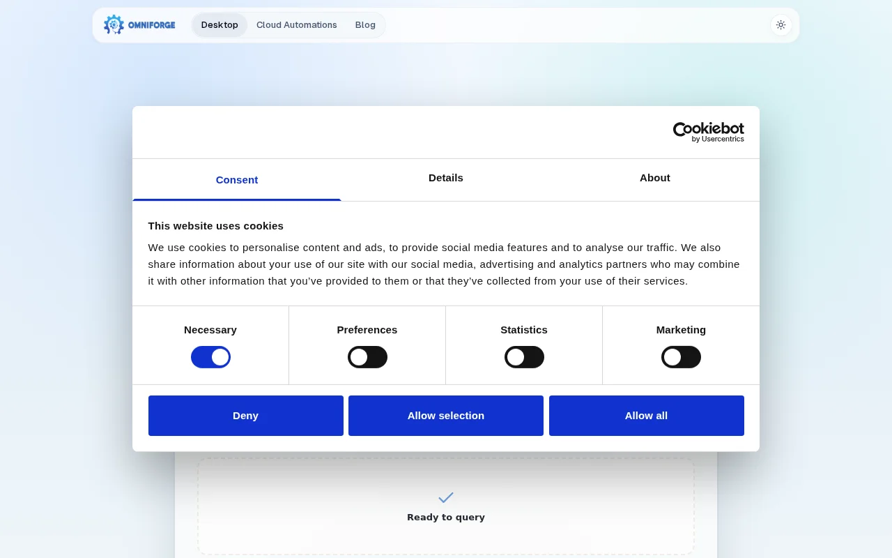 OmniForge – document intelligence and audio capture with local LLM