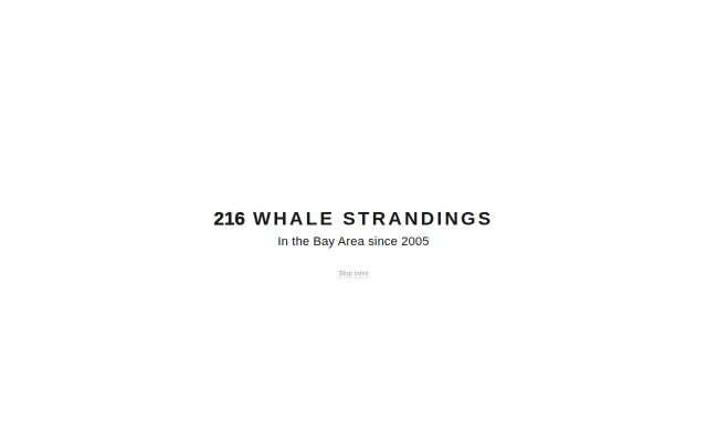 Bay Whale Strandings – interactive map of whale strandings in SF Bay