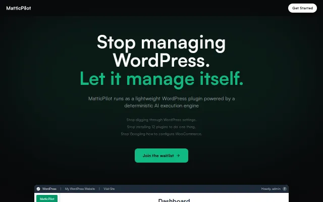 I built an AI that operates WordPress for you
