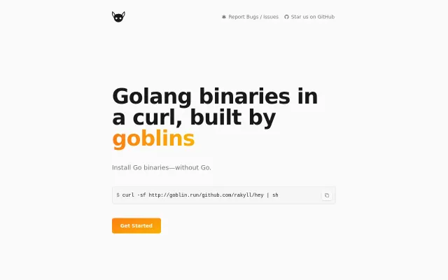Golang binaries built for your users depending on their arch and system