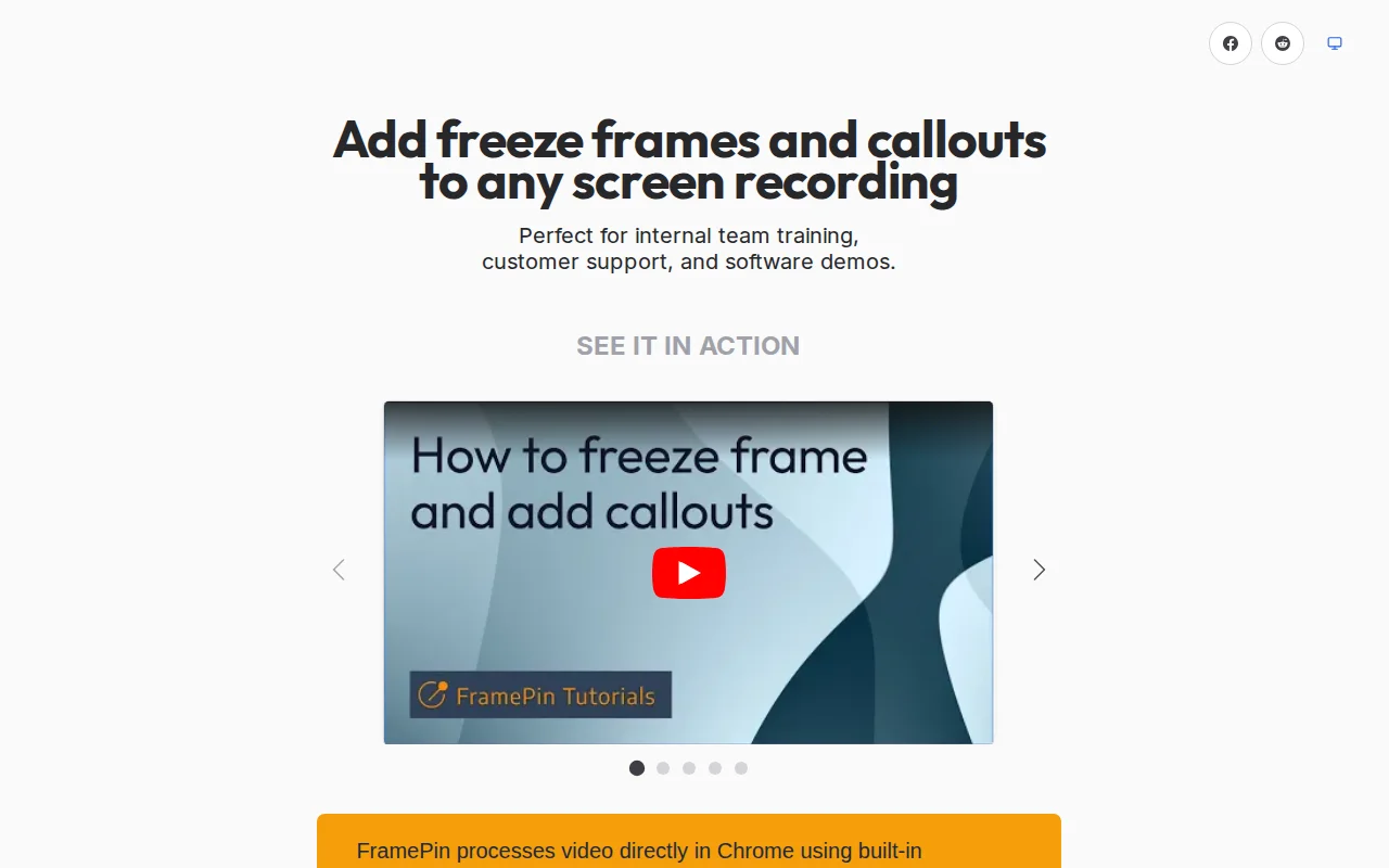 FramePin - Annotate your screen recordings inside Chrome