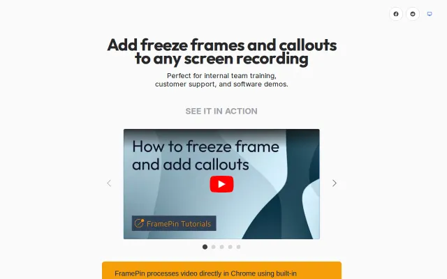 FramePin - Annotate your screen recordings inside Chrome