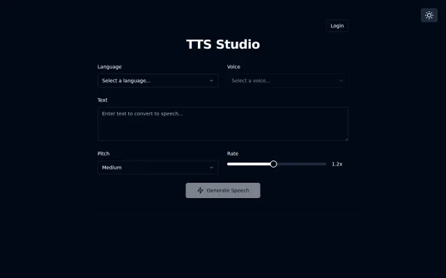 TTS Studio: AI-Powered Text-to-Speech Tool