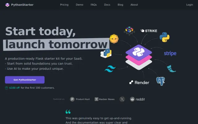 PythonStarter – now with Bitcoin Lightning payments