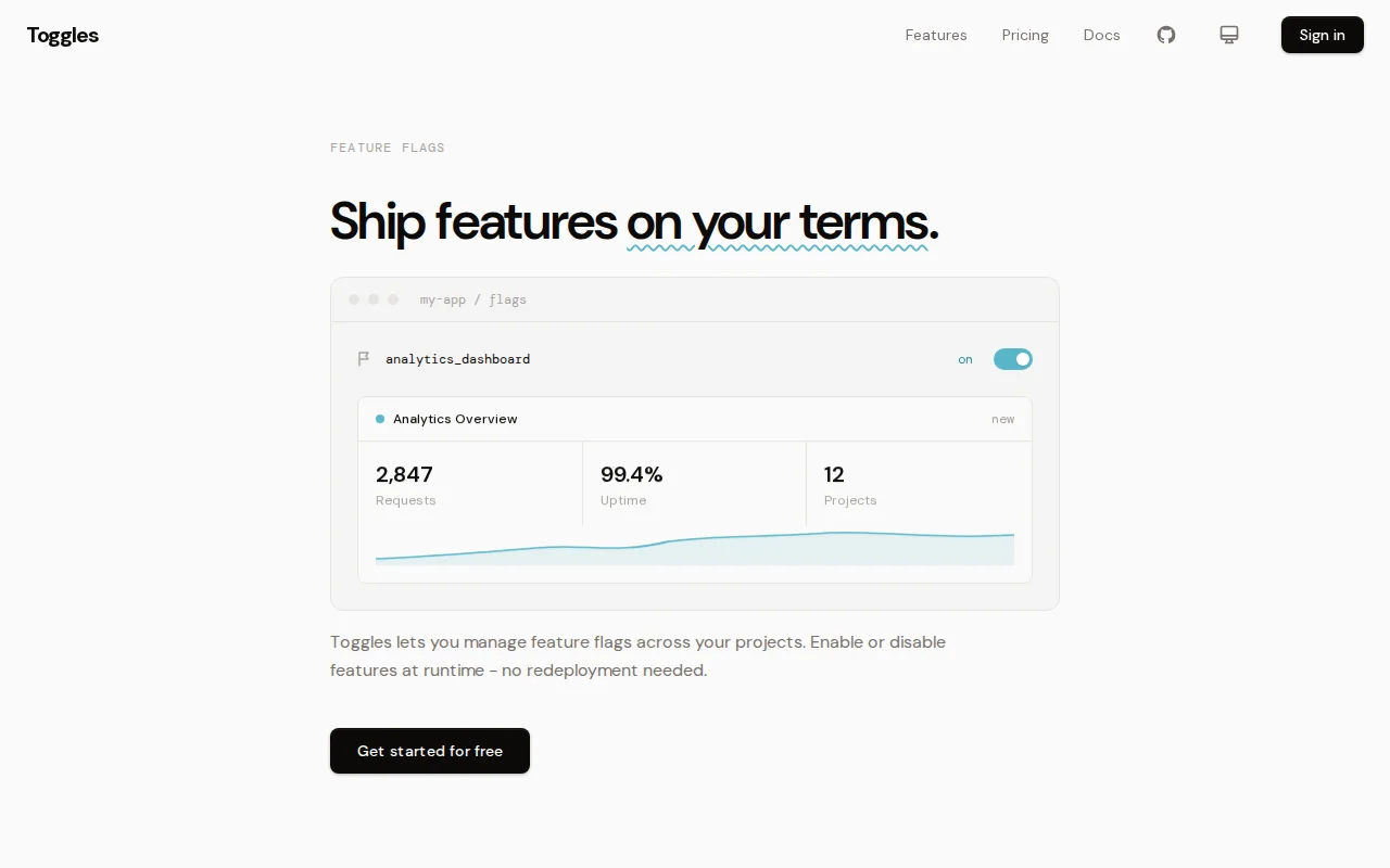 Toggles – open-source feature flags for everyone