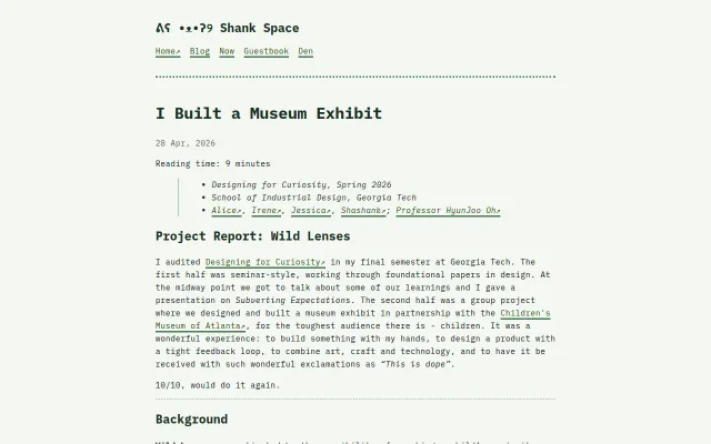 I Built a Museum Exhibit