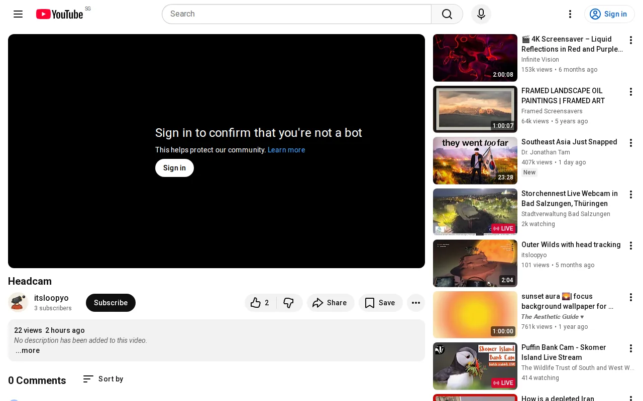 Headcam - head tracking & streaming app (iOS) [video]