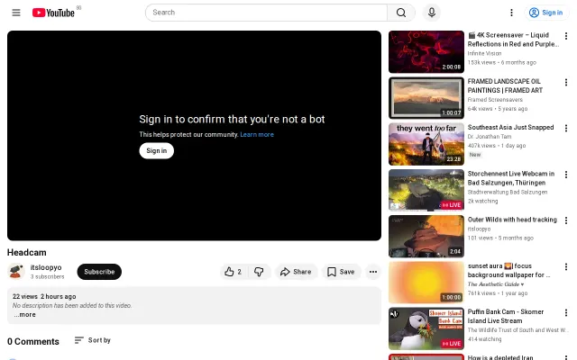 Headcam - head tracking & streaming app (iOS) [video]