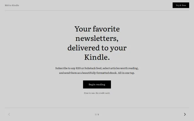 Subscribe to RSS Feeds on Kindle