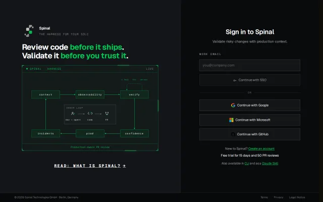 Spinal – Prod aware code review and validation