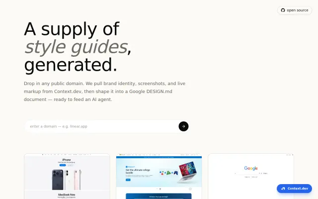 Open-Source DesignMD Generator
