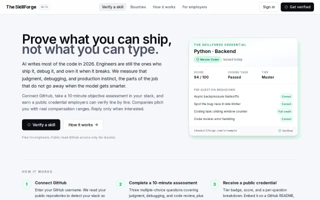 The SkillForge – skills-first credentials for software engineers