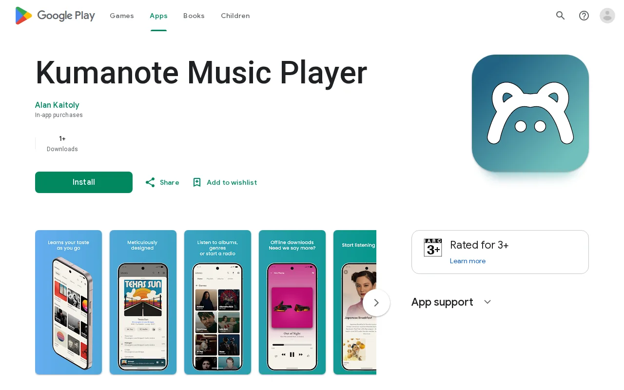 Kumanote – a Navidrome-first Subsonic music player for Android
