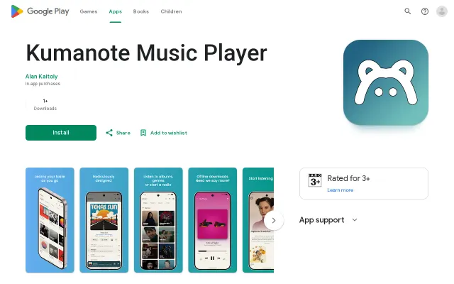Kumanote – a Navidrome-first Subsonic music player for Android