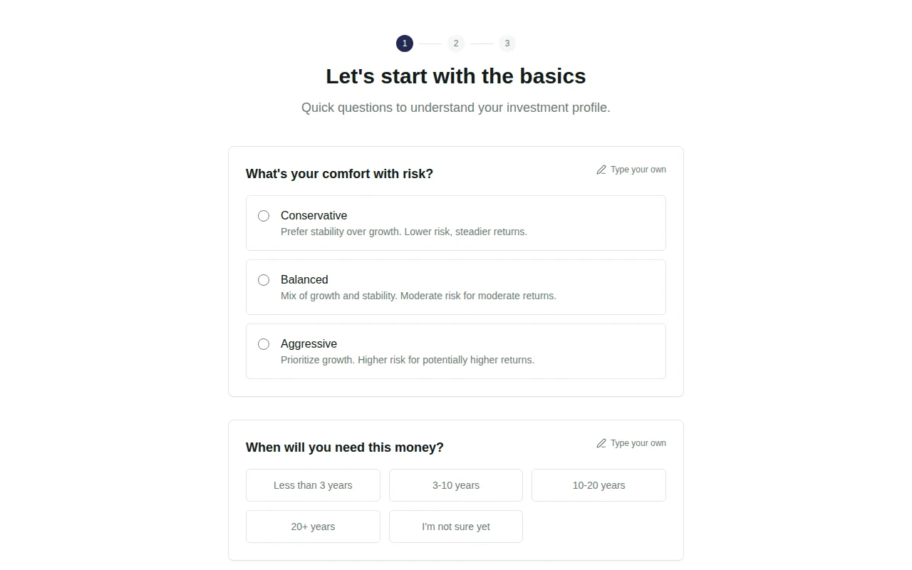 I built a personalized portfolio builder for your values