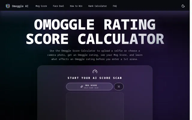 Omoggle Rating Score Calculator