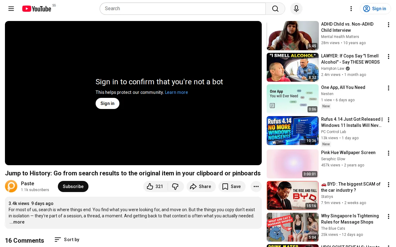 We added a way to jump from clipboard search back to original context