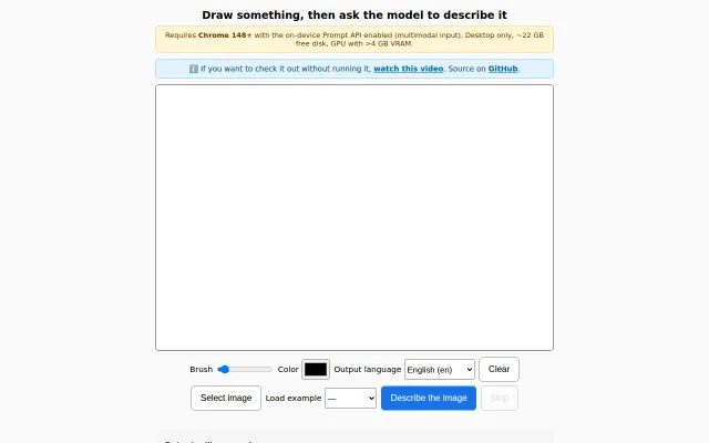 Chrome new prompt API demo