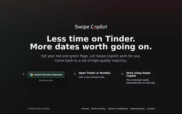 Swipe Copilot – Less time on Tinder, more dates worth going on