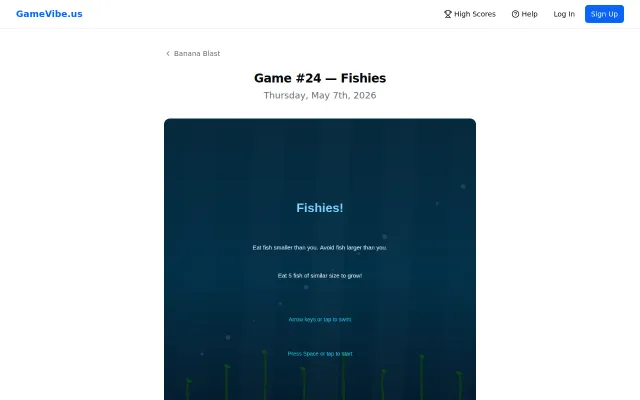 Vibe-coding video games with Claude (Day 24: Fishies)
