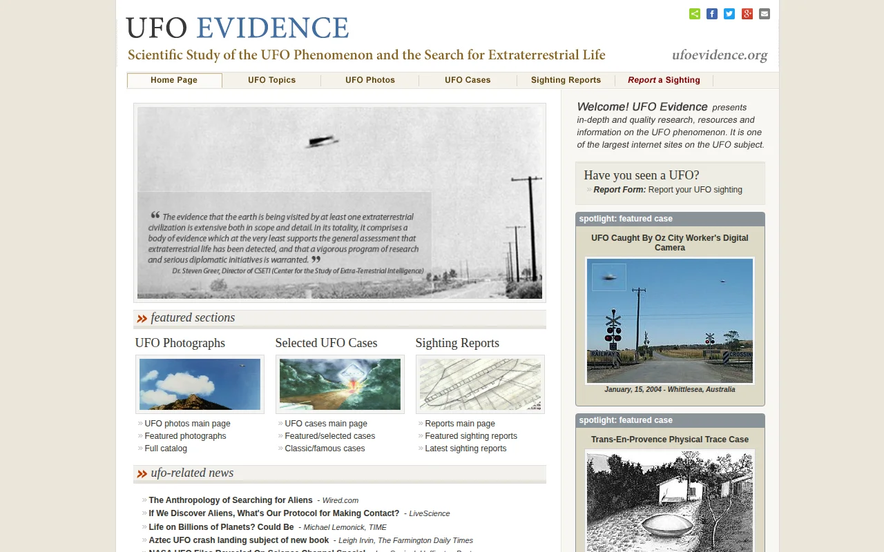 Best Old School UFO Website