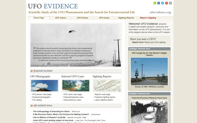 Best Old School UFO Website