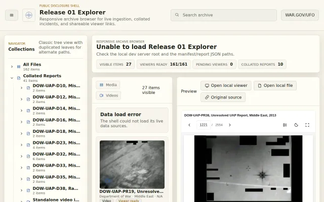 All 55,256 Slides of the WAR.GOV/UFO Files Searchable and Linkable