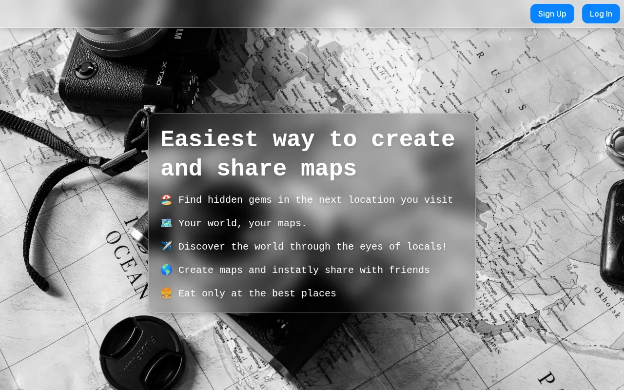 Map Joy, easiest way to create and share maps