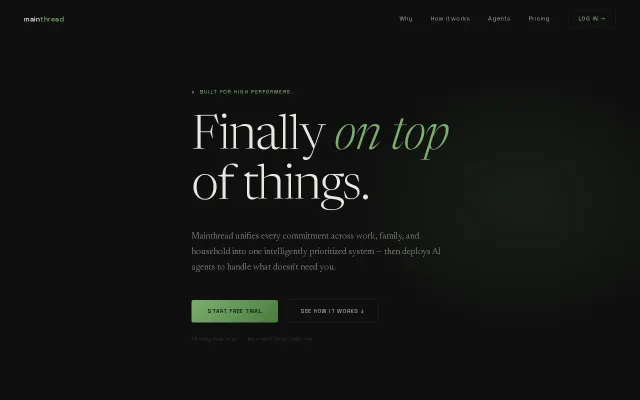 Agentic productivity platform for high perfomers