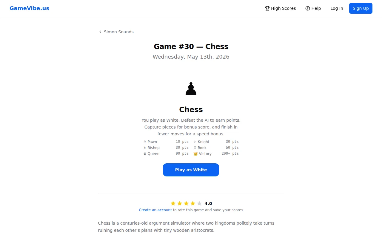 Vibe-coding video games with Claude (Day 30: Chess)