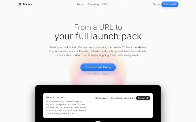 I made a tool that writes your launch pack from a URL