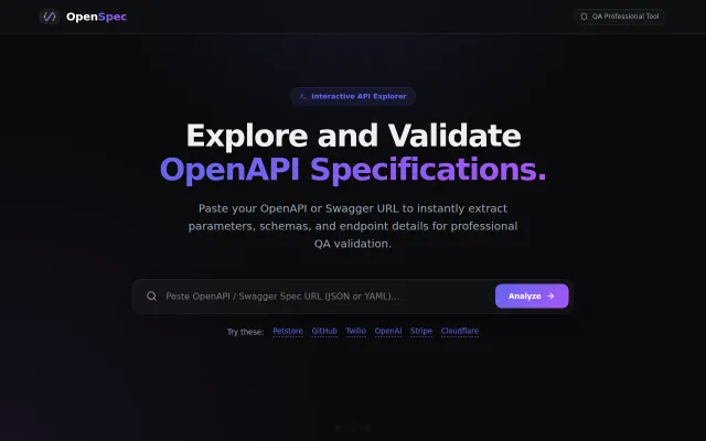 OpenSpec – OpenAPI/Swagger explorer with a contract linter