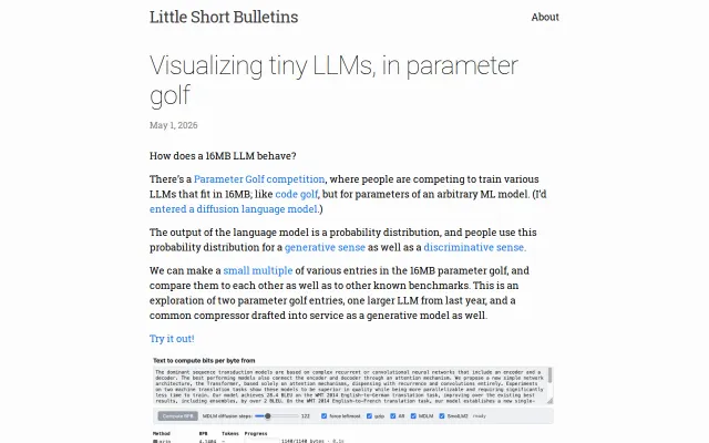 Visualizing Tiny LLMs from OpenAI's Parameter Golf