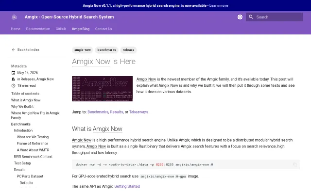 Latencies and BEIR – Typesense, Meilisearch, Elasticsearch, Amgix Now