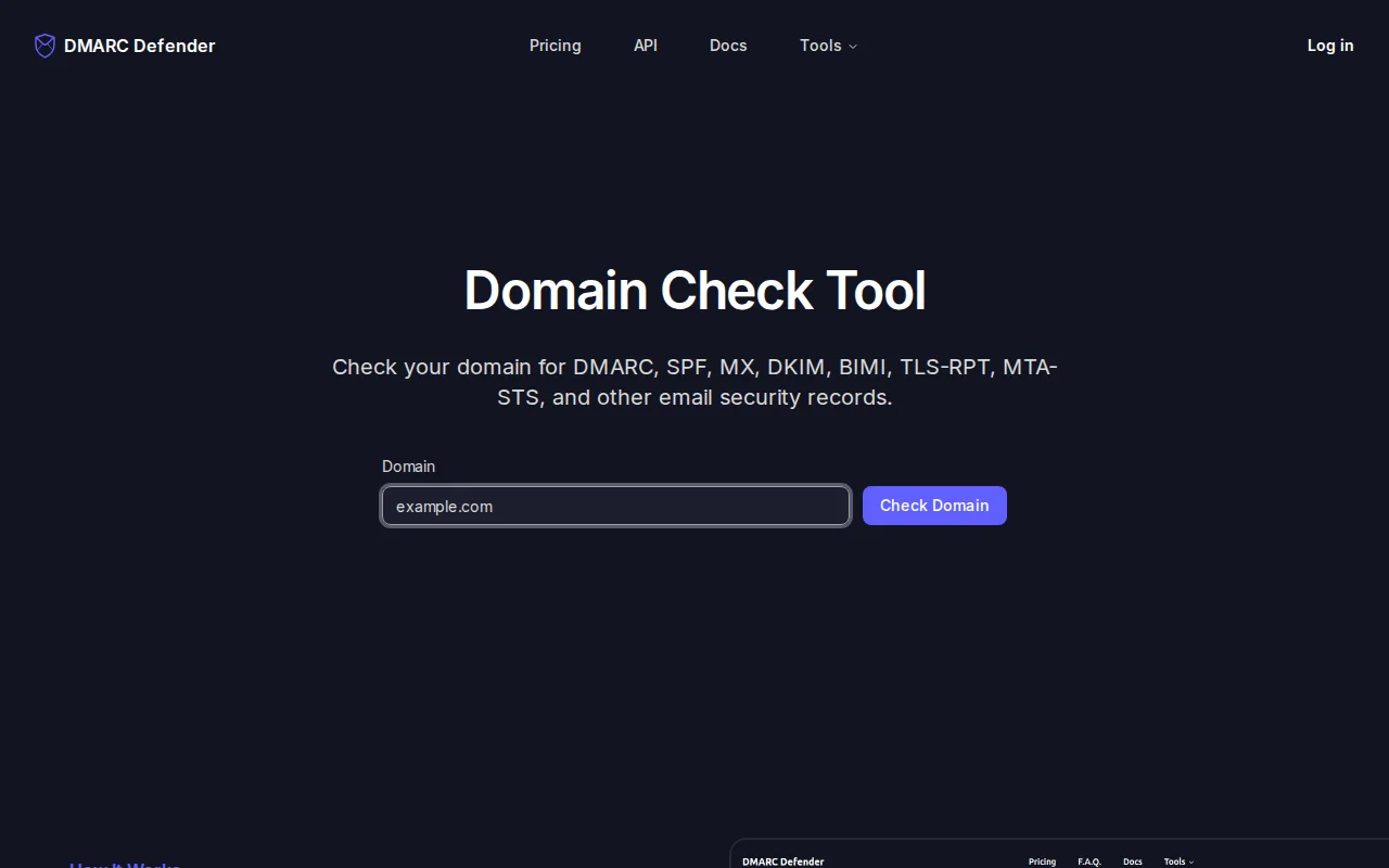 Domain DMARC Checker