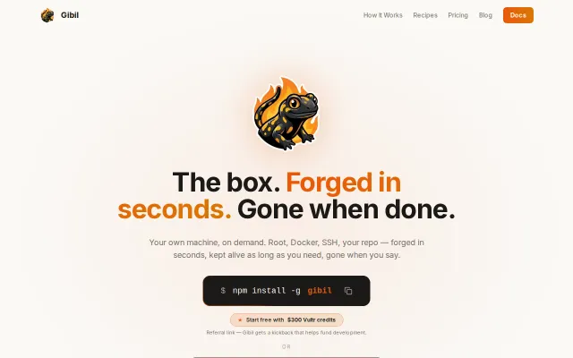 Setup a box on demand and run your agent on it remotely
