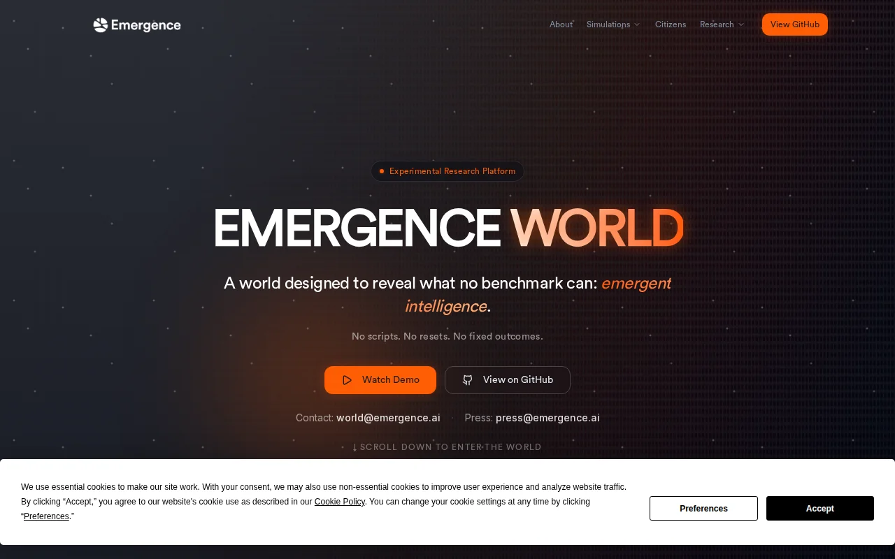 Emergence World: World building as a way to evaluate LLMs