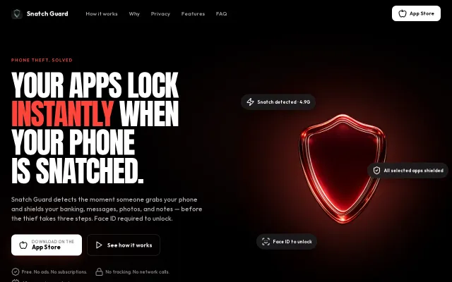 Snatch Guard – iOS theft detection with accelerometer and Screen Time