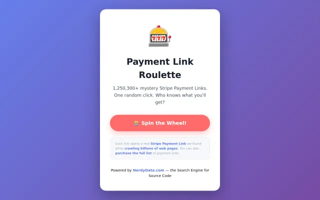 84,000 random Stripe Payment Links you can visit