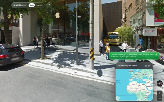 AppleGuessr – GeoGuessr for Apple Stores