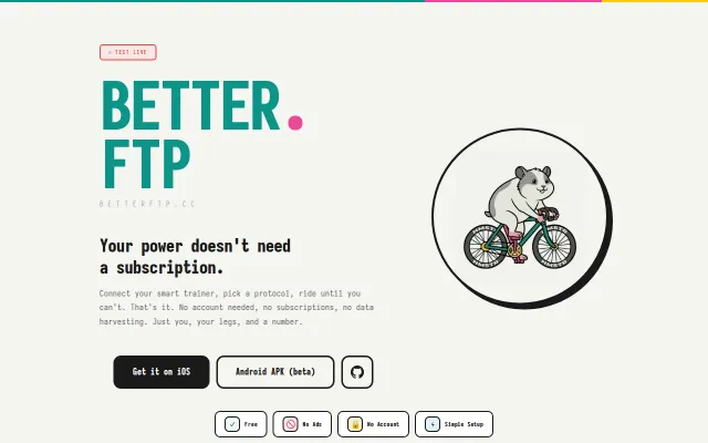 Better.ftp – cycling app for FTP tests without subscription