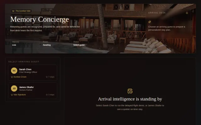 Memory Concierge – hotel concierge AI