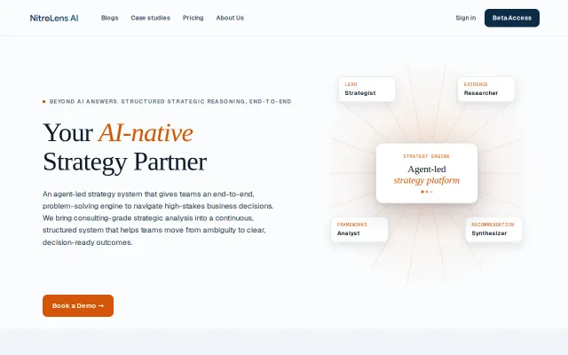 We built an AI strategy agent that runs consulting-style workflows
