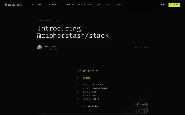 CipherStash Stack – Data Level Access Control in TS/JS
