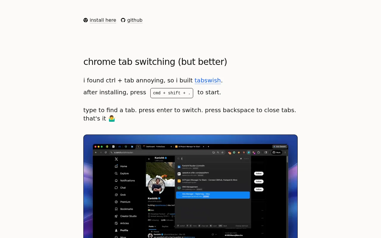 (Better) Chrome Tab Manager