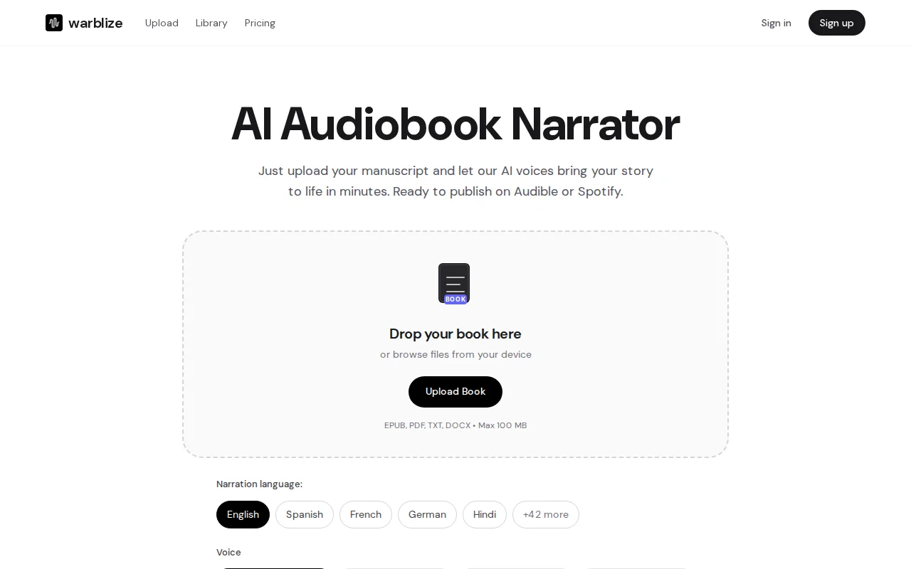 AI Audiobook Narrator