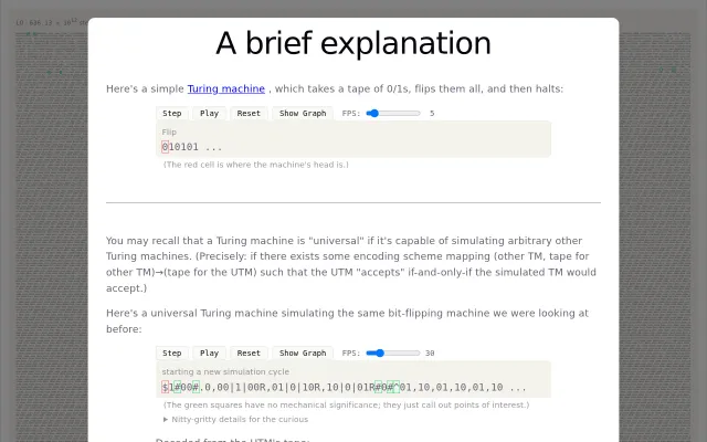 A Turing machine simulating a Turing machine simulating a...